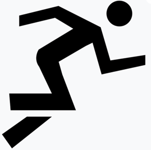 Graphic image of running