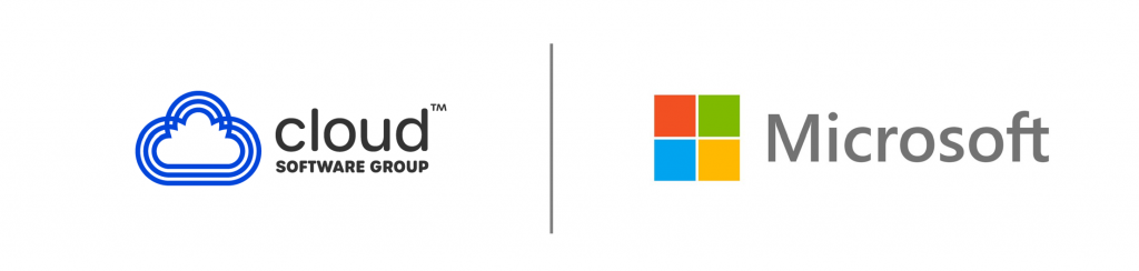Cloud Software Group and Microsoft logos